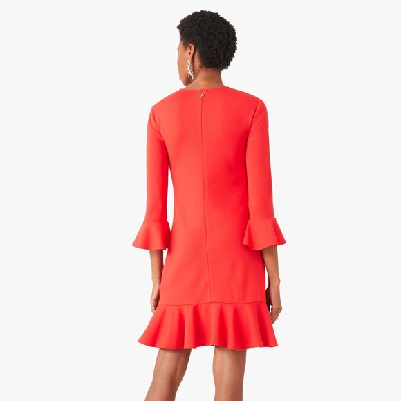NWT Kate Spade Ponte Flounce Shift Dress - Picture 6 of 11